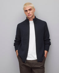 Merino Rib Vinnie Track Jacket