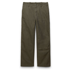 Cotton Canvas Relaxed Double Knee Pant