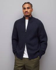 Merino Honeycomb Track Jacket
