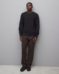 Textured Boucle Turf Crewneck
