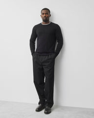 Silk Cashmere Gallery Crewneck