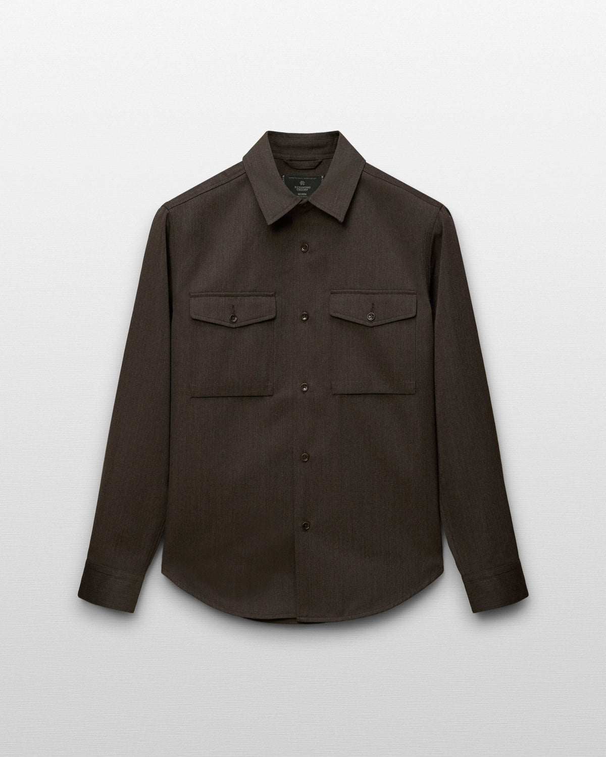 Wool Gabardine Concourse Standard Overshirt