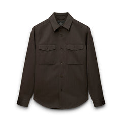 Wool Gabardine Concourse Standard Overshirt