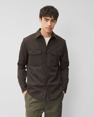 Wool Gabardine Concourse Standard Overshirt