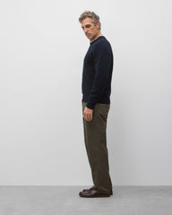 Cotton Slub Laurel Crewneck